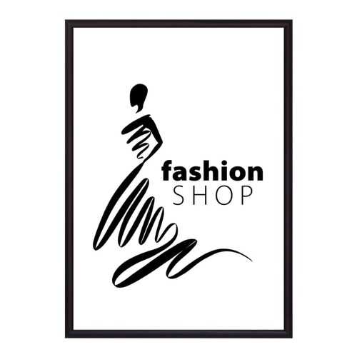 Постер в рамке Fashion shop 30х40 см в Керхер