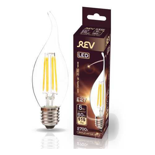 Лампа светодиодная REV FILAMENT FC37 E27 5W, 2700K, DECO Premium в Керхер