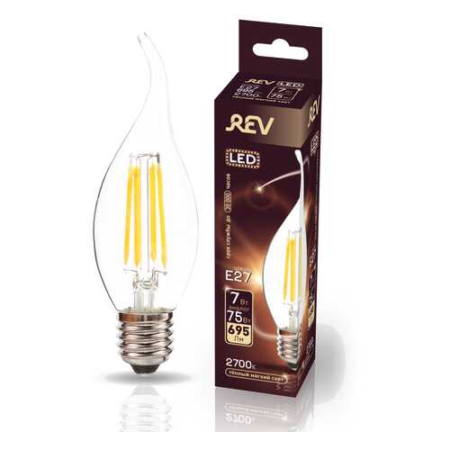 Лампа светодиодная REV FILAMENT FC37 E27 7W, 2700K, DECO Premium в Керхер