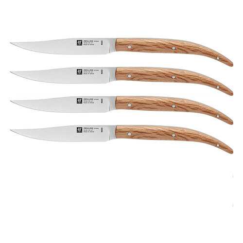 Набор ножей для стейка ZWILLING Steak sets 4шт, дуб в Керхер