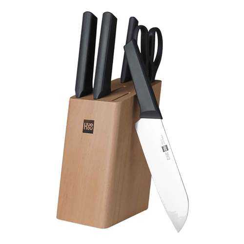 Набор ножей Xiaomi Huo Hou Fire Kitchen Steel Knife Set с подставкой (6 предметов) в Керхер