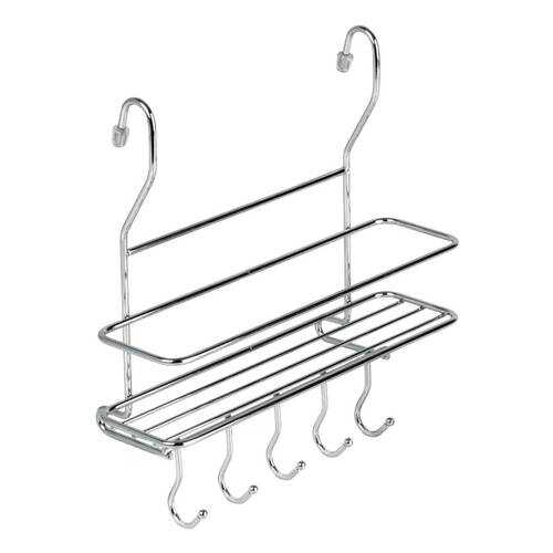 Полка на рейлинг малая с крючками MX-402 хром глянец в Керхер