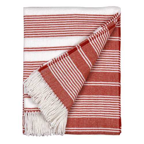 Плед Gant Home CC STRIPE THROW 130x180см, цвет красный в Керхер